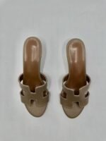سلبير كعب عريض - بيج