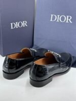 حذاء Dior جلد لامع أسود