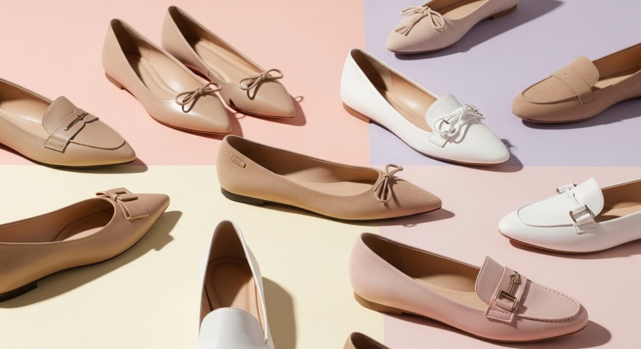 اجمل احذية فلات للبنات