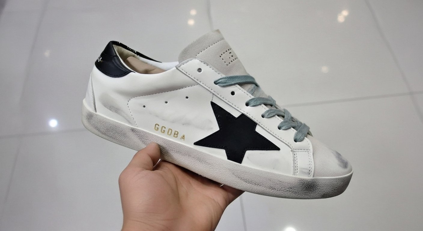 حذاء جولدن جوز ابيض و اسود حذاء جولدن جوز ابيض و اسود