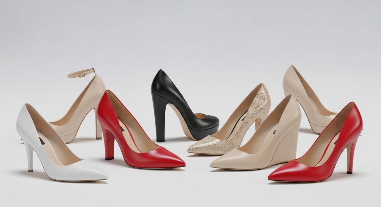 اختيار الكعب المناسب لكل فستان