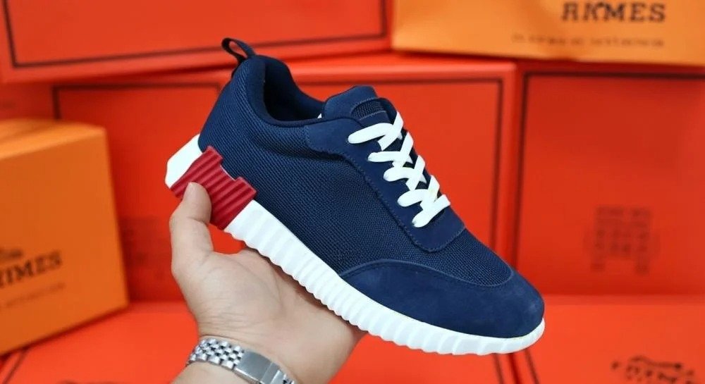 حذاء رياضي هيرمس باونسينغ - كحلي حذاء رياضي هيرمس باونسينغ - كحلي