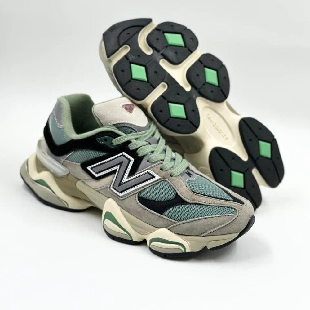حذاء نيو بالانس 9060 رجالي بألوان أخضر ورمادي حذاء نيو بالانس 9060 رجالي بألوان أخضر ورمادي
